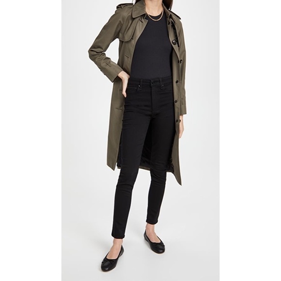 Rag & Bone Black Nina High Rise Ankle Skinny Jeans EUC Size 30 W1566U769BLK - Picture 4 of 10